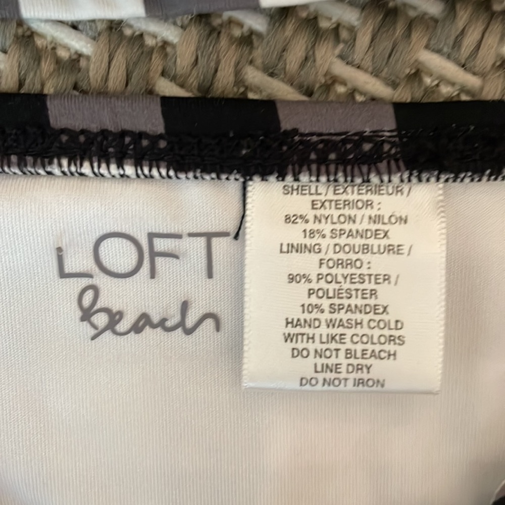 Loft Beach Gingham Ruched Halter Tankini Top & Bottom - Picture 5 of 7